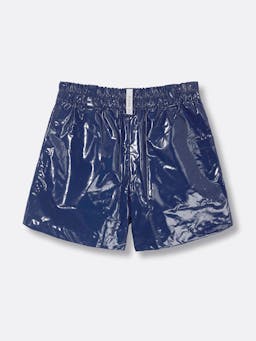 Midnight blue Freddie vinyl shorts Clothing Riand 28    - Collagerie