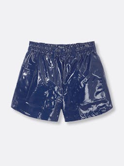 Midnight blue Freddie vinyl shorts Clothing Riand 28    - Collagerie