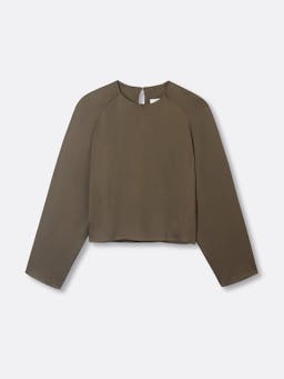 Frank olive long sleeve top Clothing Riand 28    - Collagerie