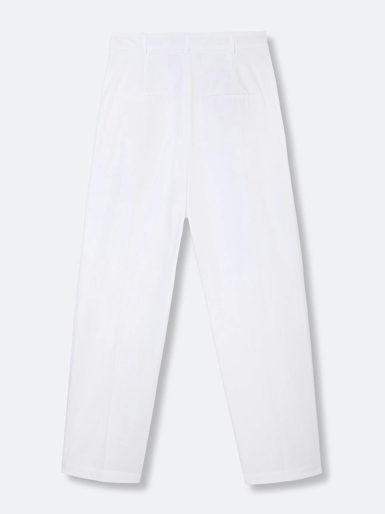 Carolina white organic cotton trousers Clothing Riand 28    - Collagerie