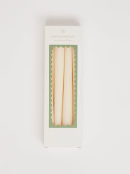 Soft white tapered candles, set of 8 SHOP Maison Margaux    - Collagerie