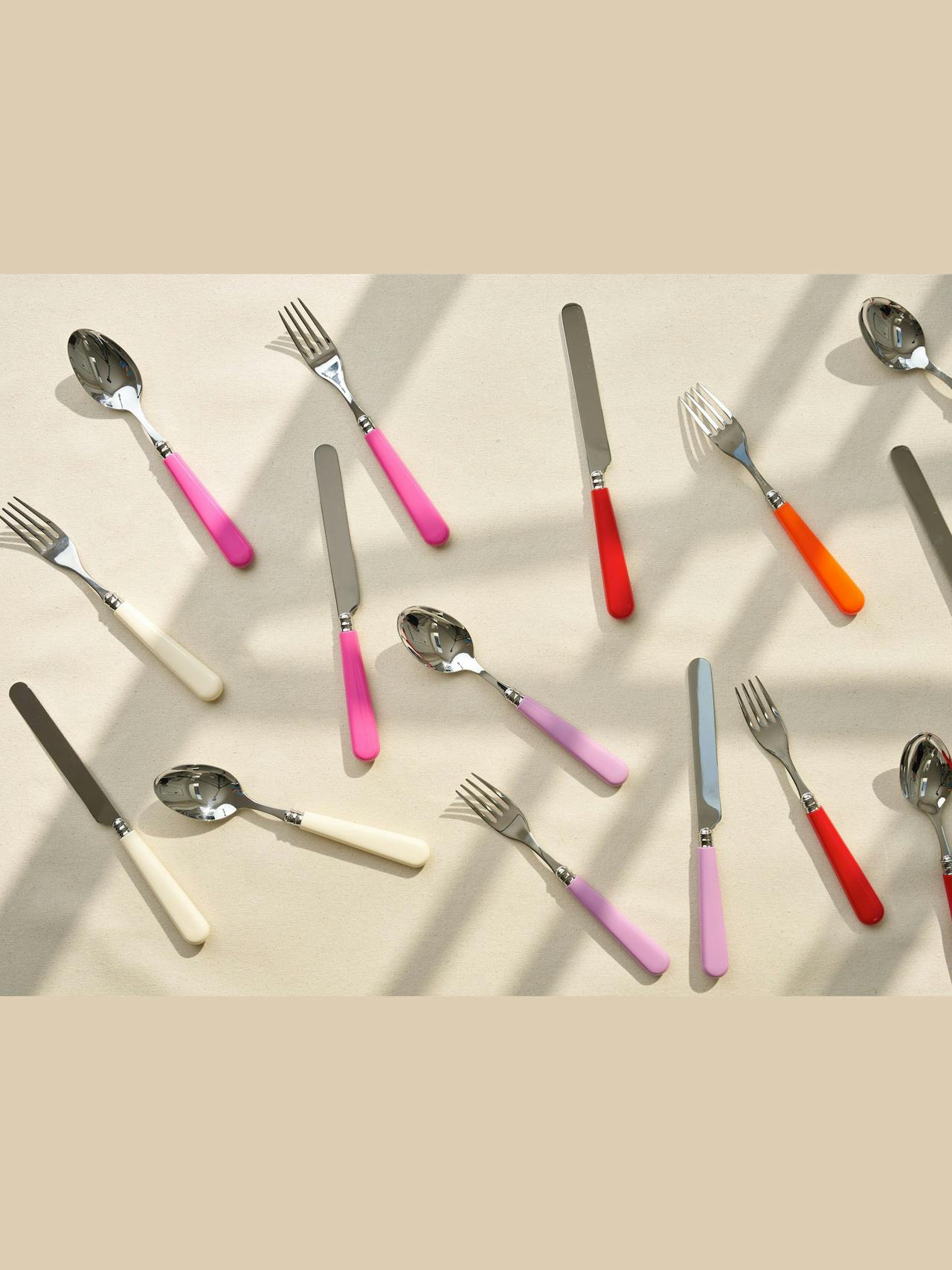 Violet cutlery in stainless steel  Domenica Marland    - Collagerie