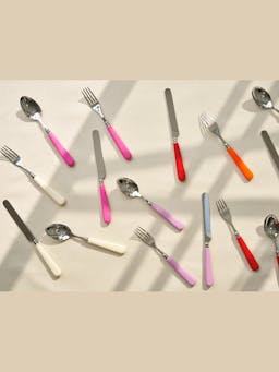 Violet cutlery in stainless steel  Domenica Marland    - Collagerie