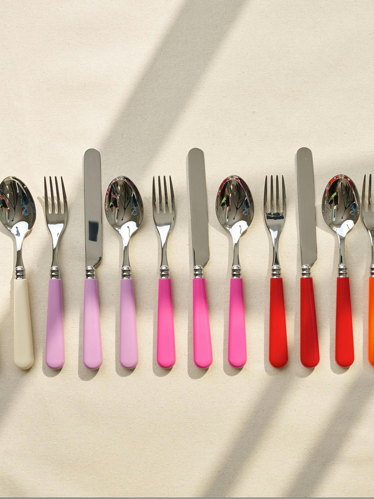 Violet cutlery in stainless steel  Domenica Marland    - Collagerie