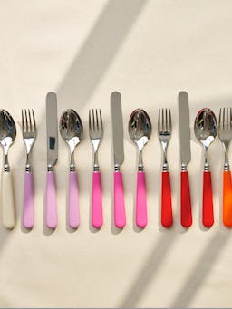 Rose pale cutlery in stainless steel  Domenica Marland    - Collagerie