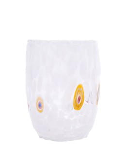 Murano tumbler in white  Domenica Marland    - Collagerie