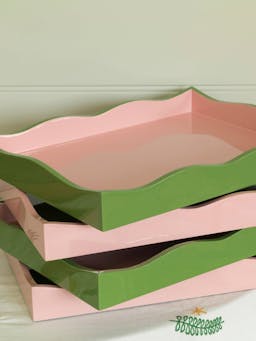 Wiggle tray in green and pink  Domenica Marland    - Collagerie