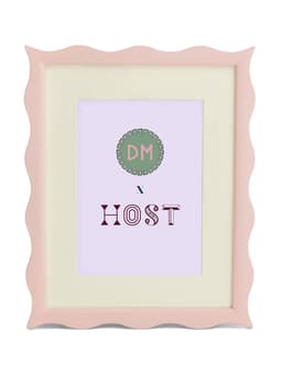 HOST x DM small ripple pink frame  Domenica Marland    - Collagerie