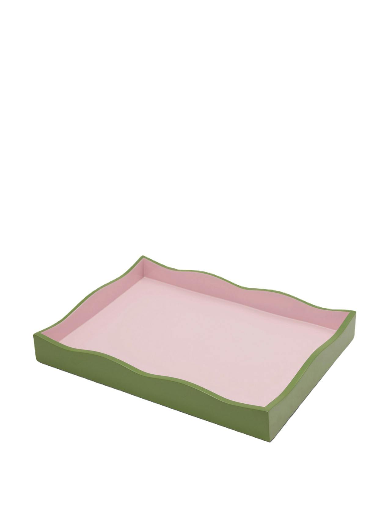 Wiggle tray in green and pink