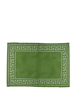 Grecian embroidered placemats in green  Domenica Marland    - Collagerie