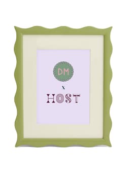 HOST x DM small ripple frame in green  Domenica Marland    - Collagerie