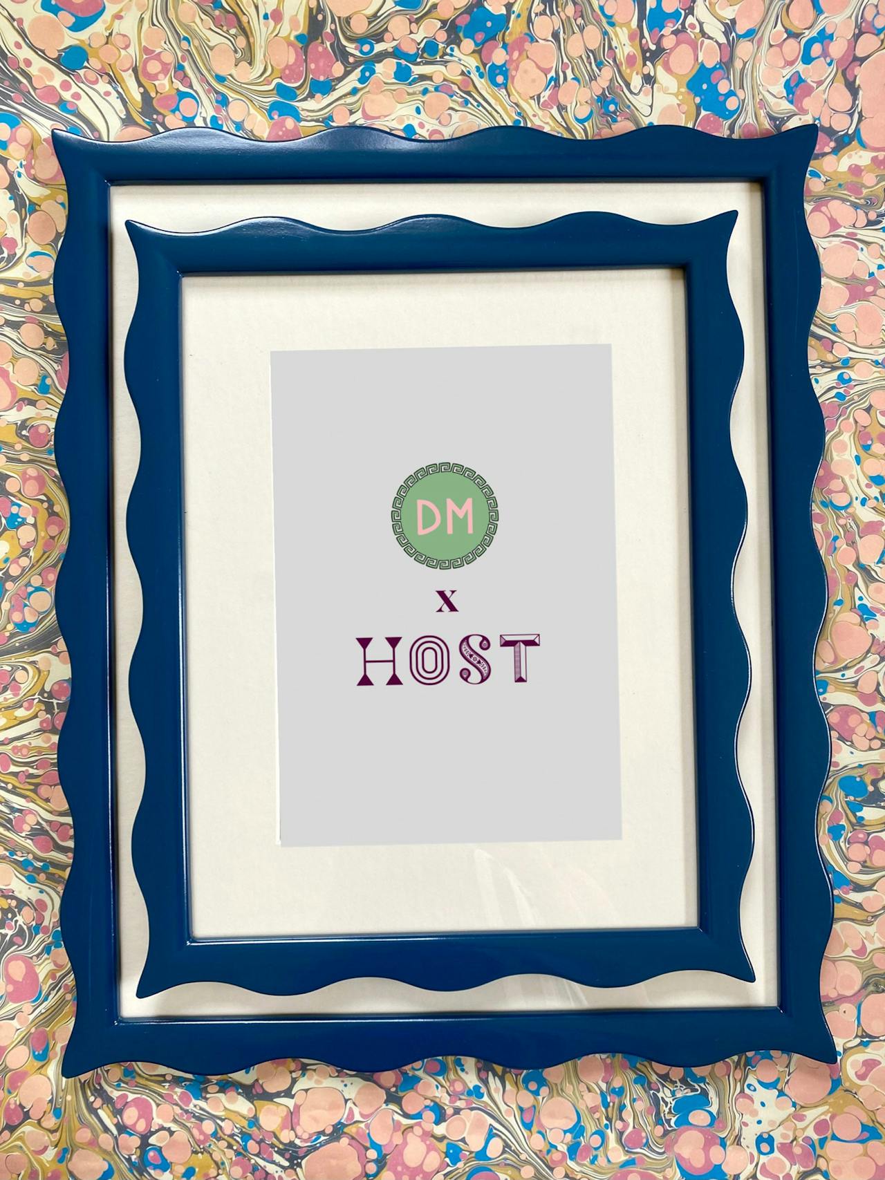 HOST x DM small ripple blue frame  Domenica Marland    - Collagerie