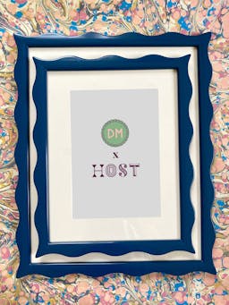 HOST x DM small ripple blue frame  Domenica Marland    - Collagerie