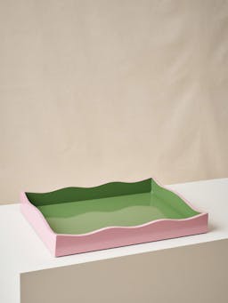 Wiggle tray in pink and green  Domenica Marland    - Collagerie