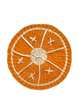 Orange woven coaster  Domenica Marland    - Collagerie