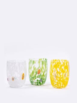 Murano tumbler in yellow  Domenica Marland    - Collagerie