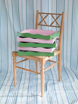 Wiggle tray in green and pink  Domenica Marland    - Collagerie