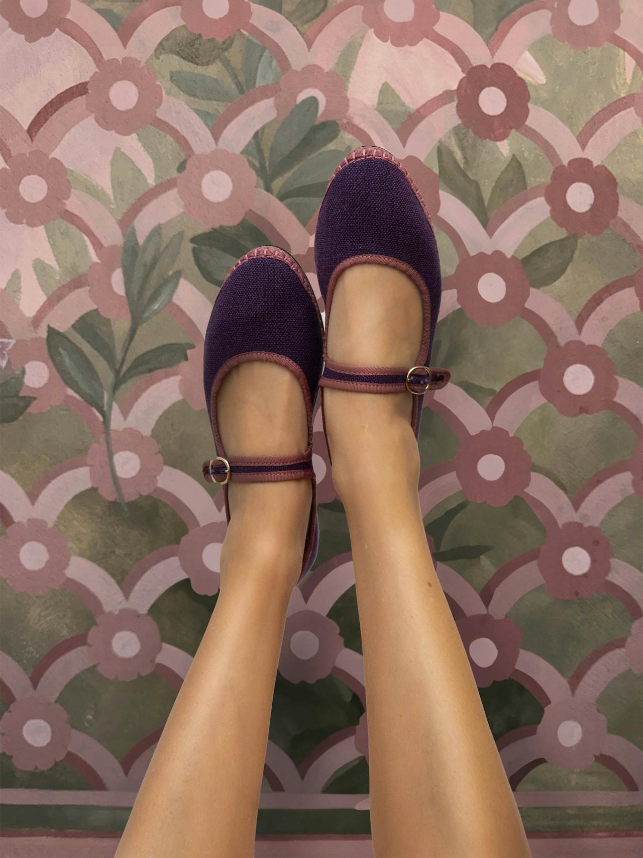 Purple Aeneas Mary Jane flats Mary Jane Flabelus    - Collagerie