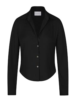 Matte crepe fitted button-down shirt Shirts & Tops Anemos    - Collagerie