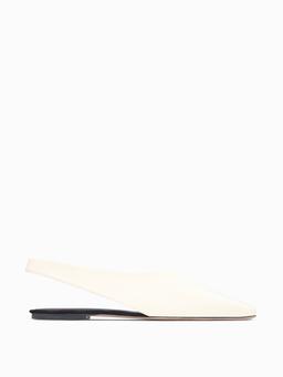 Cream Atlas slingback flats Flat NEOUS 36 Cream  - Collagerie