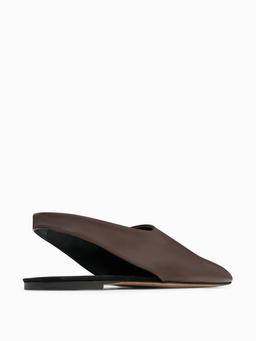 Dark chocolate Atlas slingback flats Flat NEOUS    - Collagerie