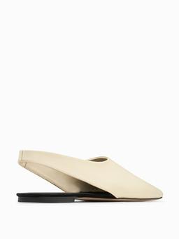 Cream Atlas slingback flats Flat NEOUS    - Collagerie