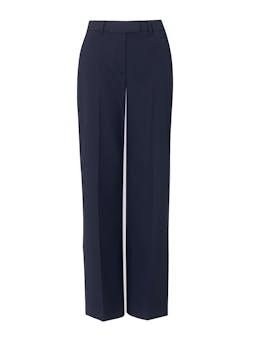 Navy Terence new wool wide leg trousers Trouser Cefinn    - Collagerie