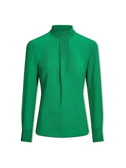 Emerald green Riley funnel neck blouse Blouse Cefinn    - Collagerie