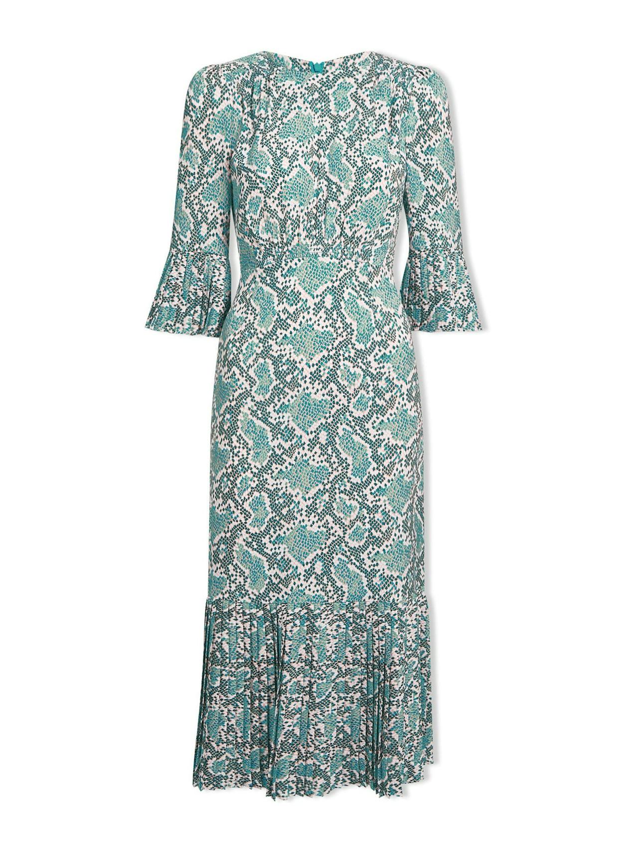 Green snakeskin print Tibi maxi dress Dress Cefinn    - Collagerie