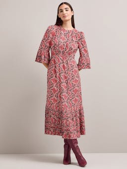 Pink snakeskin print Tibi maxi dress Dress Cefinn    - Collagerie