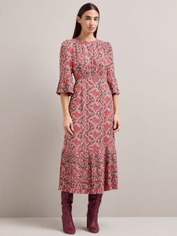 Pink snakeskin print Tibi maxi dress Dress Cefinn    - Collagerie