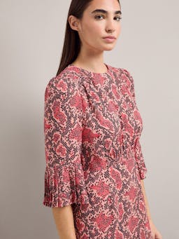 Pink snakeskin print Tibi maxi dress Dress Cefinn    - Collagerie