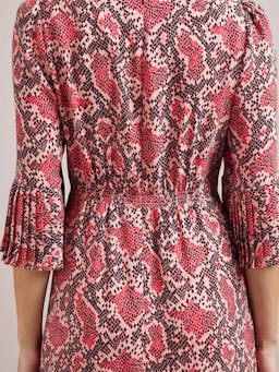 Pink snakeskin print Tibi maxi dress Dress Cefinn    - Collagerie