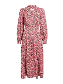 Pink snakeskin print Odette maxi dress Dress Cefinn    - Collagerie