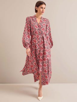 Pink snakeskin print Odette maxi dress Dress Cefinn    - Collagerie