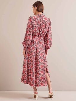 Pink snakeskin print Odette maxi dress Dress Cefinn    - Collagerie