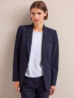 Navy Jamie new wool blazer Jacket Cefinn    - Collagerie