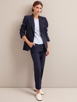 Navy Jamie new wool blazer Jacket Cefinn    - Collagerie