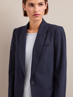 Navy Jamie new wool blazer Jacket Cefinn    - Collagerie