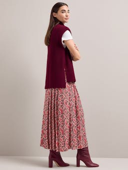 Pink snakeskin print Sienna maxi skirt Skirt Cefinn    - Collagerie