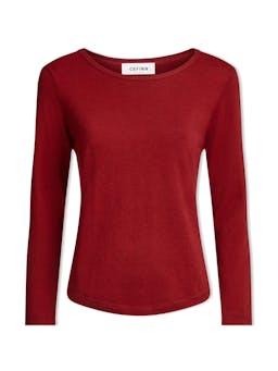 Dark red Maia cotton silk blend t-shirt Knit Cefinn    - Collagerie