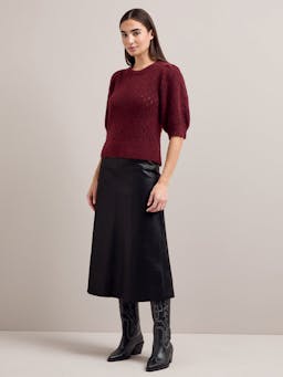 Burgundy Jolie alpaca jumper Knit Cefinn    - Collagerie