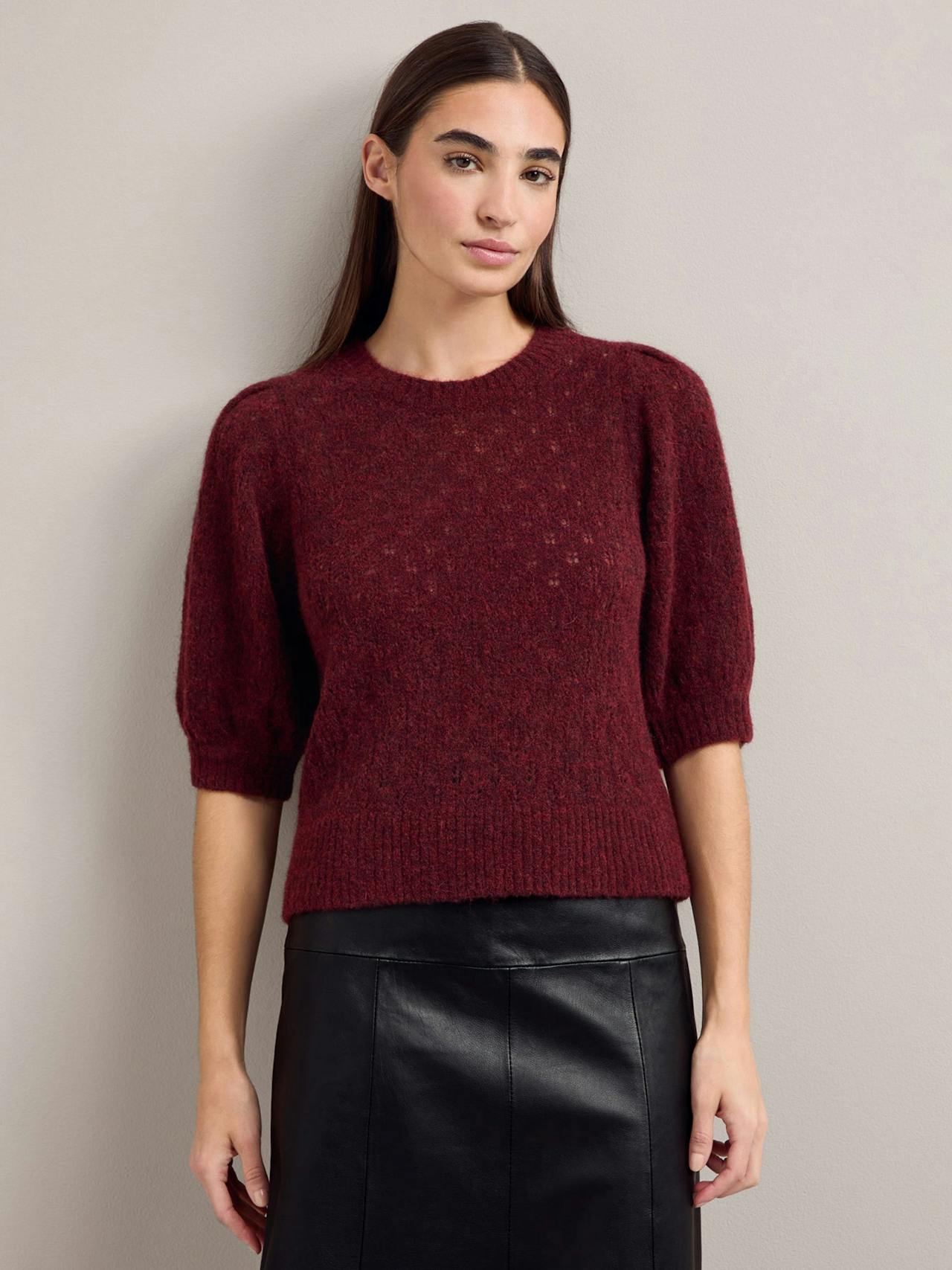 Burgundy Jolie alpaca jumper Knit Cefinn    - Collagerie