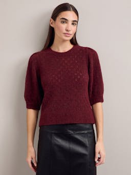 Burgundy Jolie alpaca jumper Knit Cefinn    - Collagerie