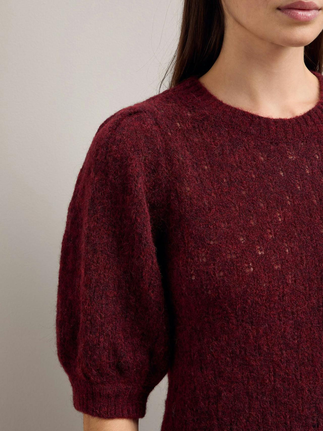 Burgundy Jolie alpaca jumper Knit Cefinn    - Collagerie