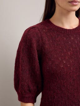 Burgundy Jolie alpaca jumper Knit Cefinn    - Collagerie