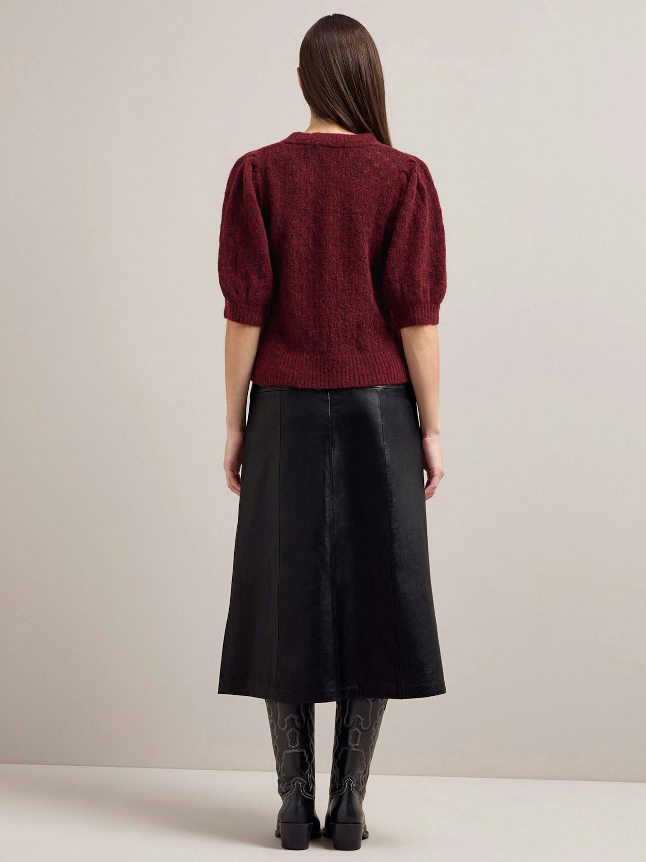 Burgundy Jolie alpaca jumper Knit Cefinn    - Collagerie