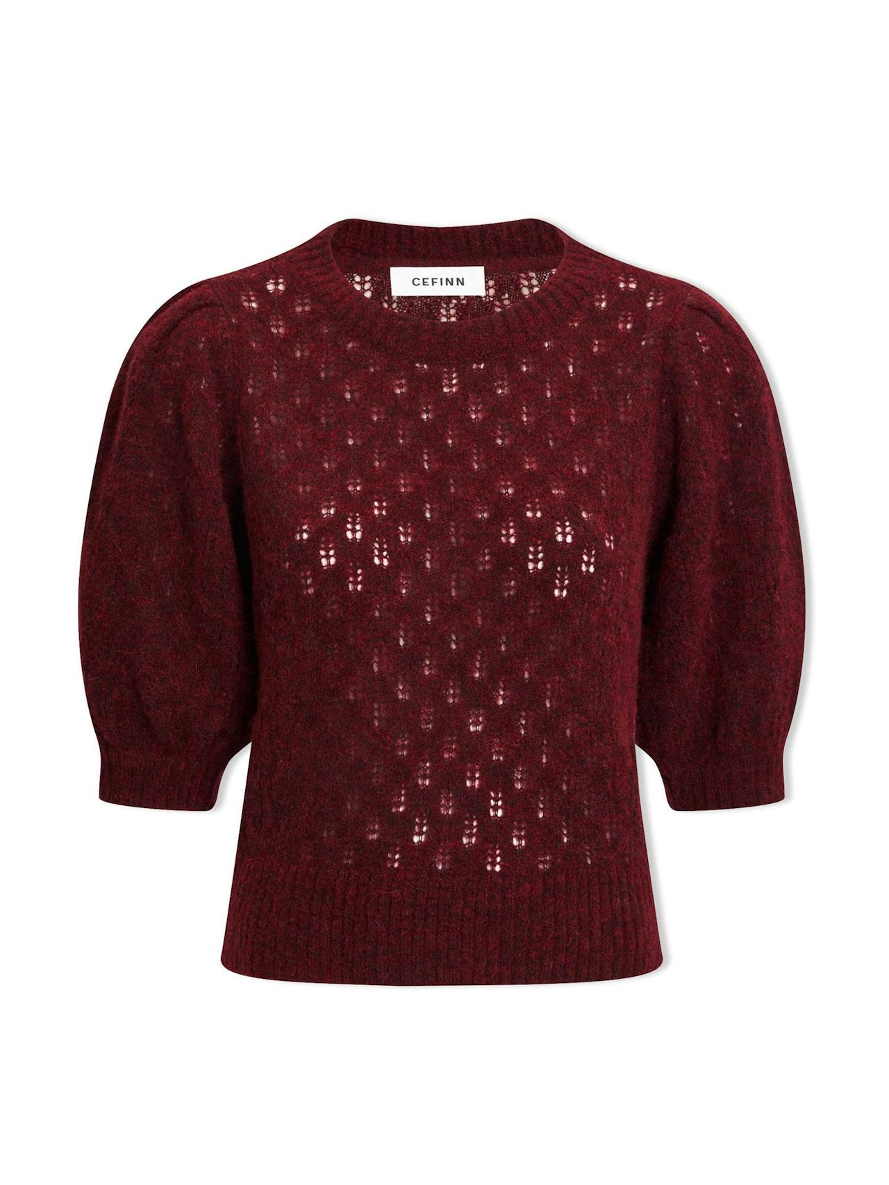 Burgundy Jolie alpaca jumper