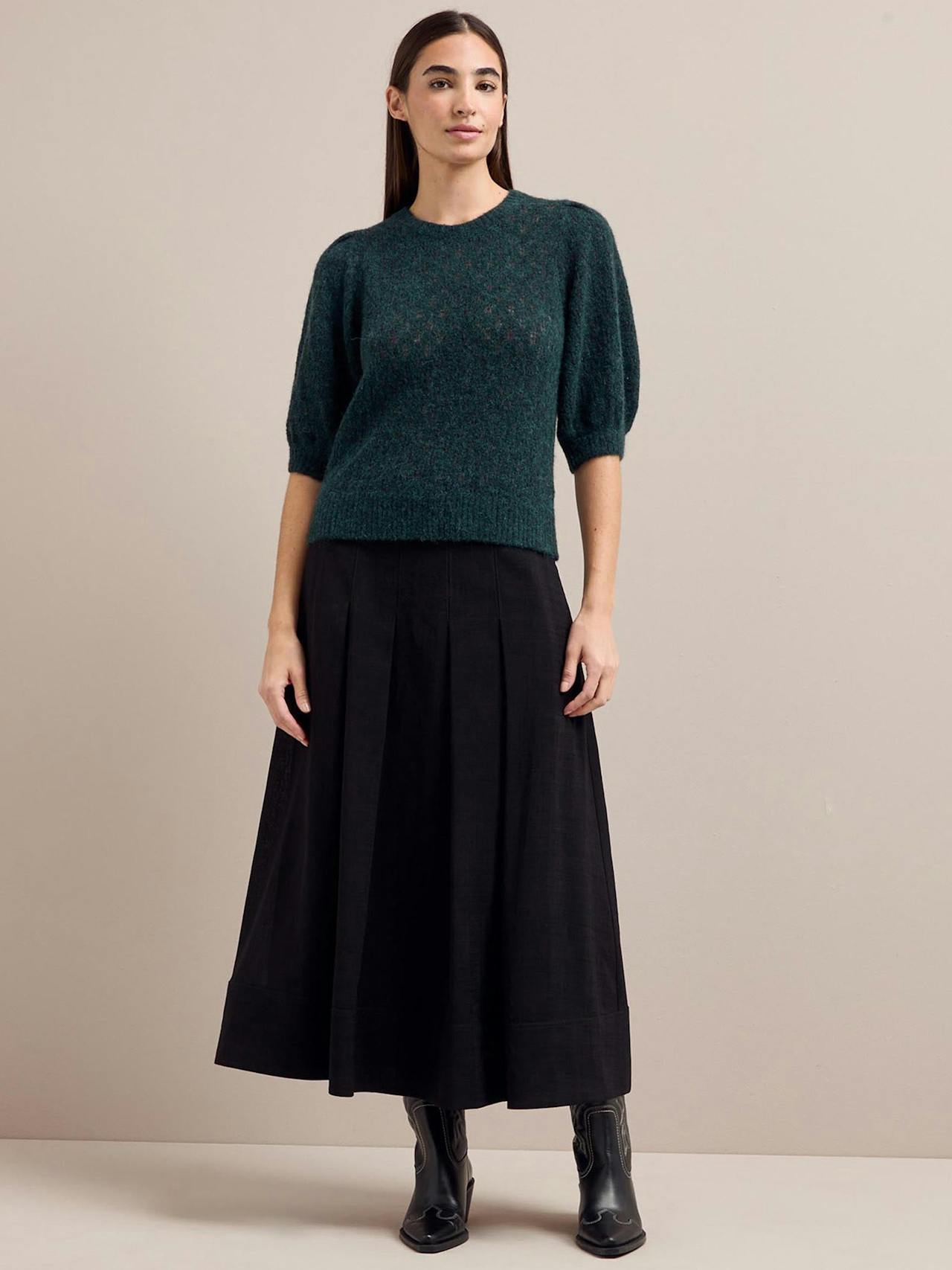 Dark green Jolie alpaca jumper Knit Cefinn    - Collagerie