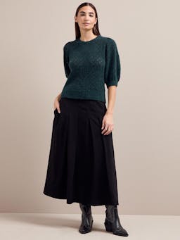 Dark green Jolie alpaca jumper Knit Cefinn    - Collagerie